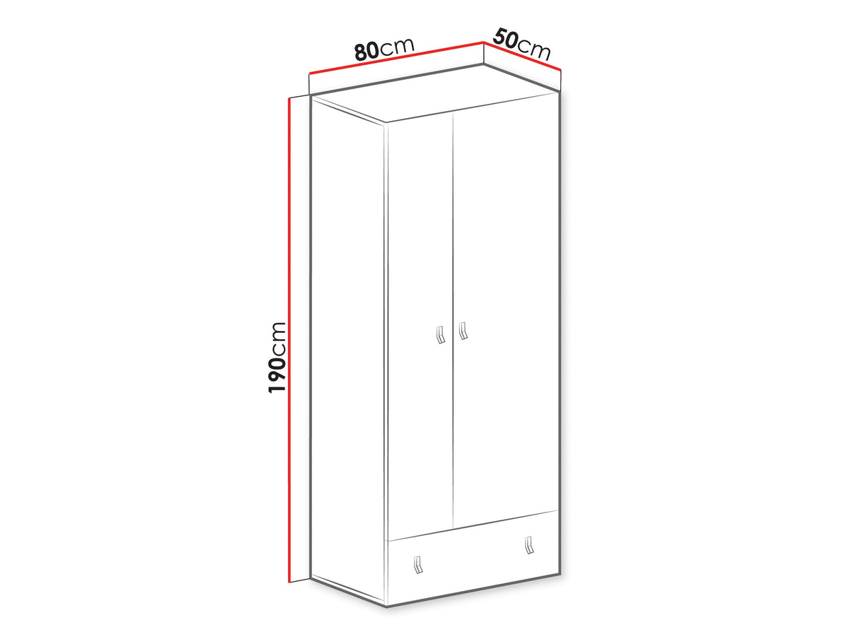 Gardróbszekrény PLANET System 3, Szín: Fekete + Tölgy + Bézs