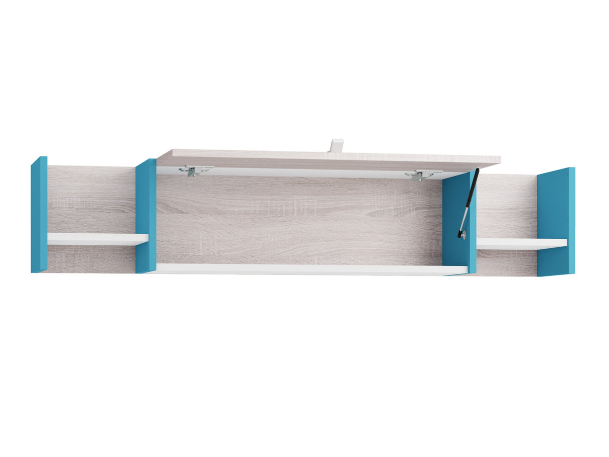 Fali polc PLANET System 12, Szín: Fekete + Tölgy + Bézs