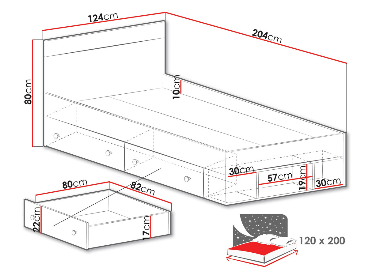 Ágy PIXEL SYSTEM PX15