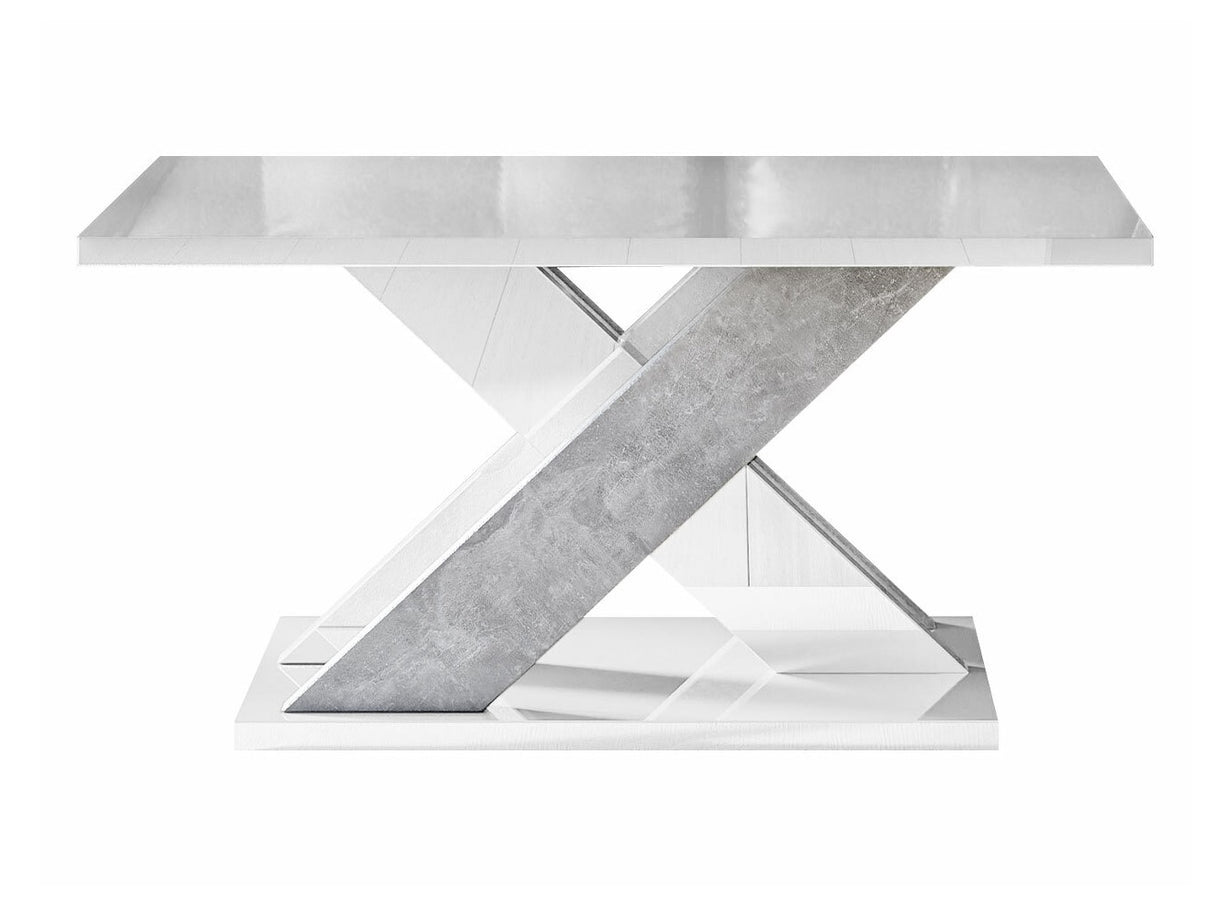 Dohányzóasztal Xao (Dulcato), Szín: Fényes fehér + Beton 4333509
