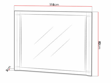 Tükör Dallas D9 (Xavier), Szín: Sonoma tölgy 4338232