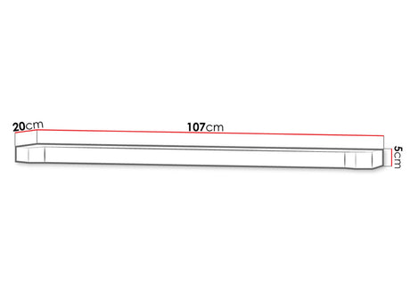 Fali polc Dallas D10 (Xavier), Szín: Triufel tölgy 4338234