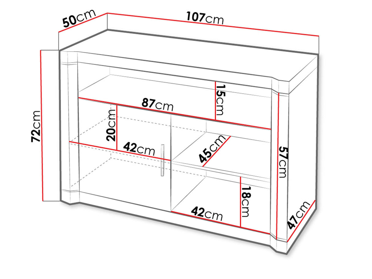 TV-állvány Dallas D11, Szín: Sonoma tölgy 4338240