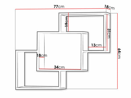 Fali polc Dallas D30, Szín: Triufel tölgy 4338398