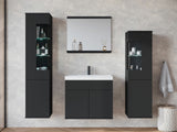 Fürdőszoba garnitúra z umywalką NAIROBI, Szín: Grafit, Led világítás: Igen