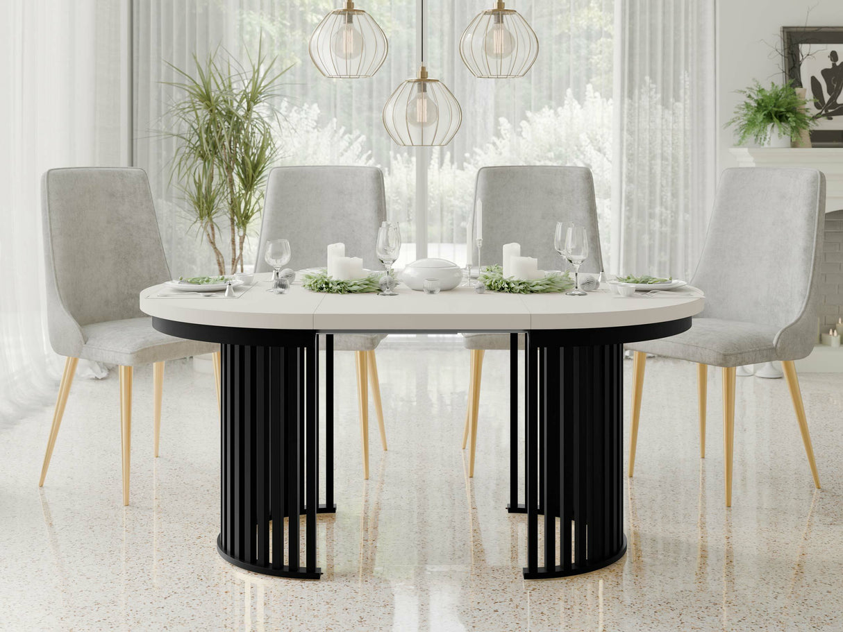 Asztal KOMO FI 100+(2X50), Szín: Kasmír + Fekete