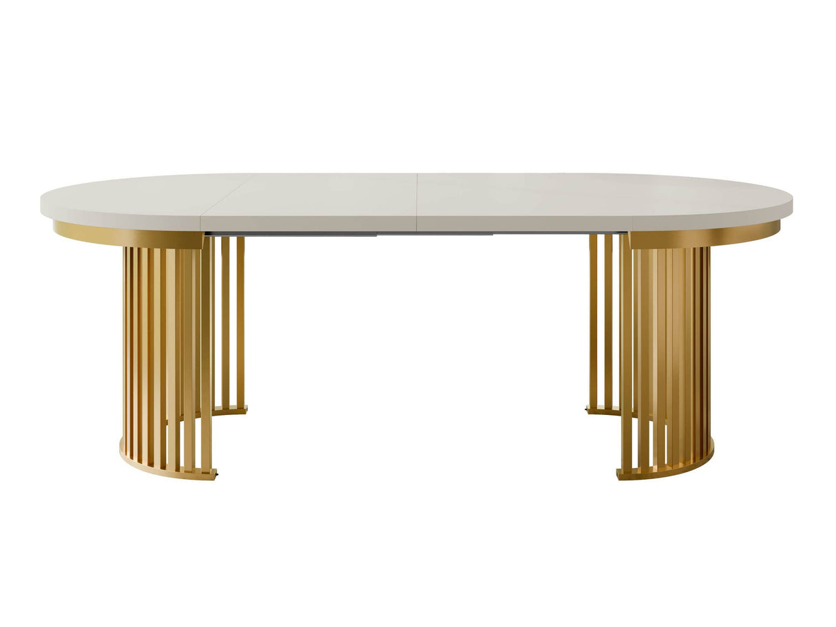 Asztal KOMO FI 100+(2X50), Szín: Kasmír + Aranysárga