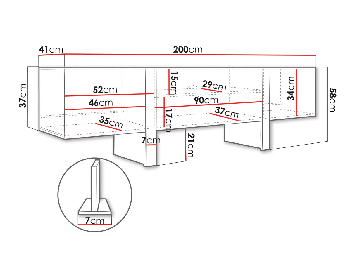 TV-állvány RTV 200 3D TORE 01