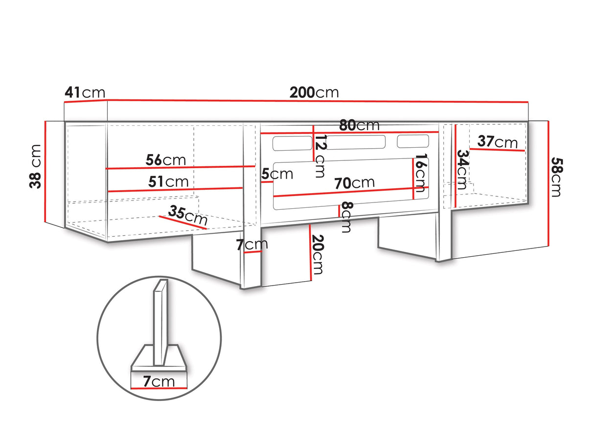 TV-állvány RTV 200 2D TORE 05 + + :