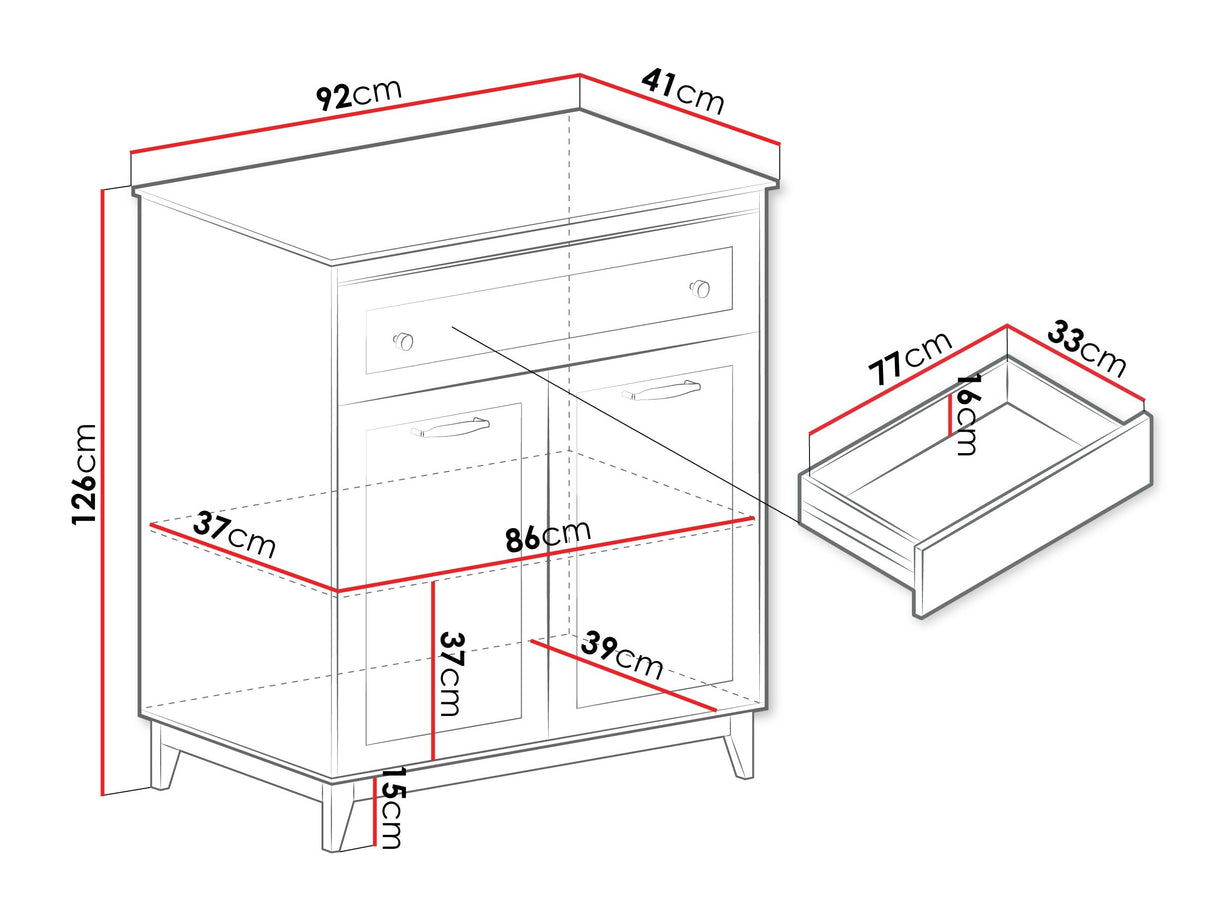 Komód WINDSOR W-4 Kasmír