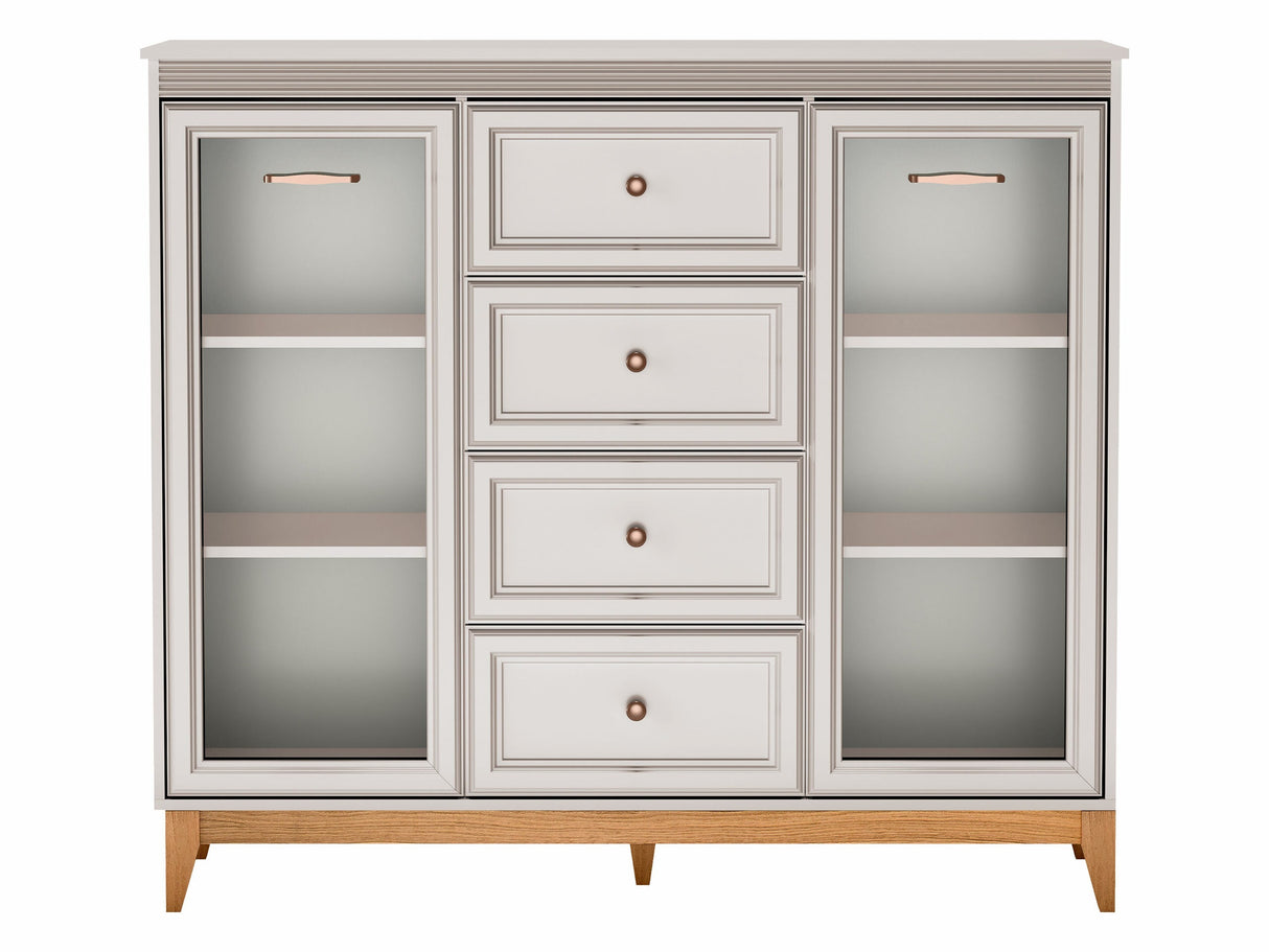 Komód Gablota WINDSOR W-7 Kasmír, -világítás: Nem