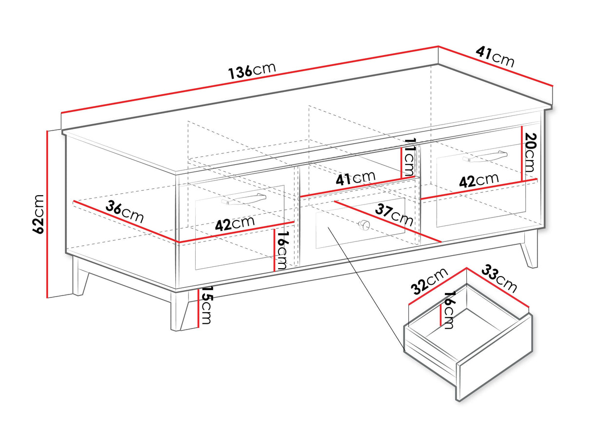TV-állvány RTV WINDSOR W-8 Kasmír