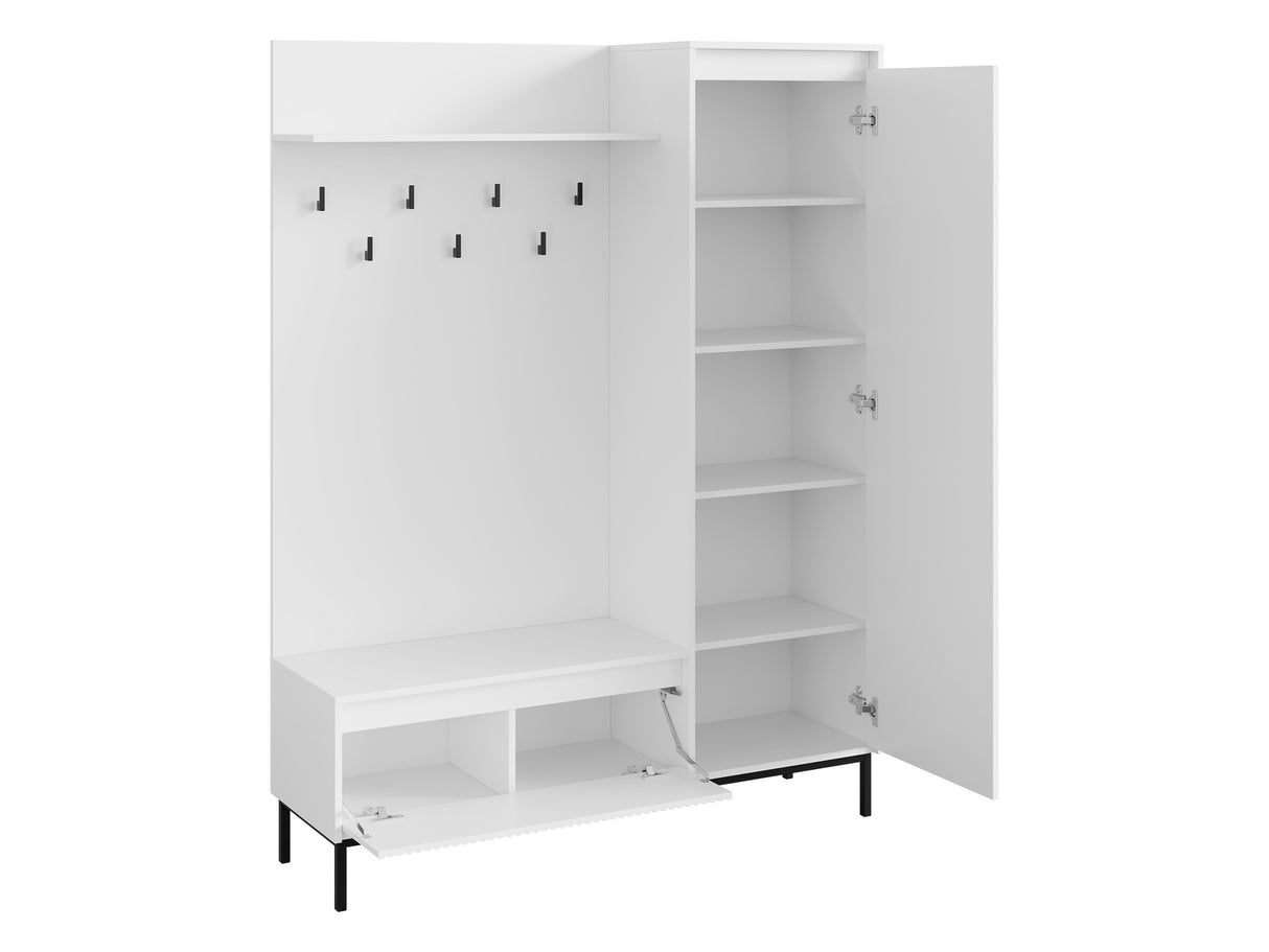 Előszoba garnitúra Garderoba 1D1K OZMI, Szín: Fehér