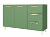 Komód BALI, Szín: Zöld + Aranysárga 4361249