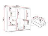 Gardróbszekrény EVORA 250 //
