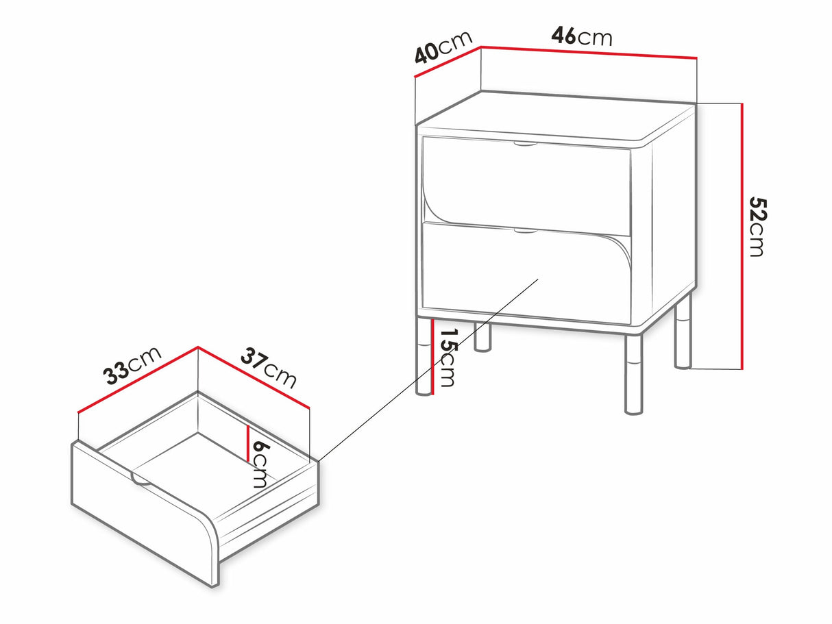 Éjjeliszekrény HARMONY HR-07 - nemscny 2s - /truflowy 4371305