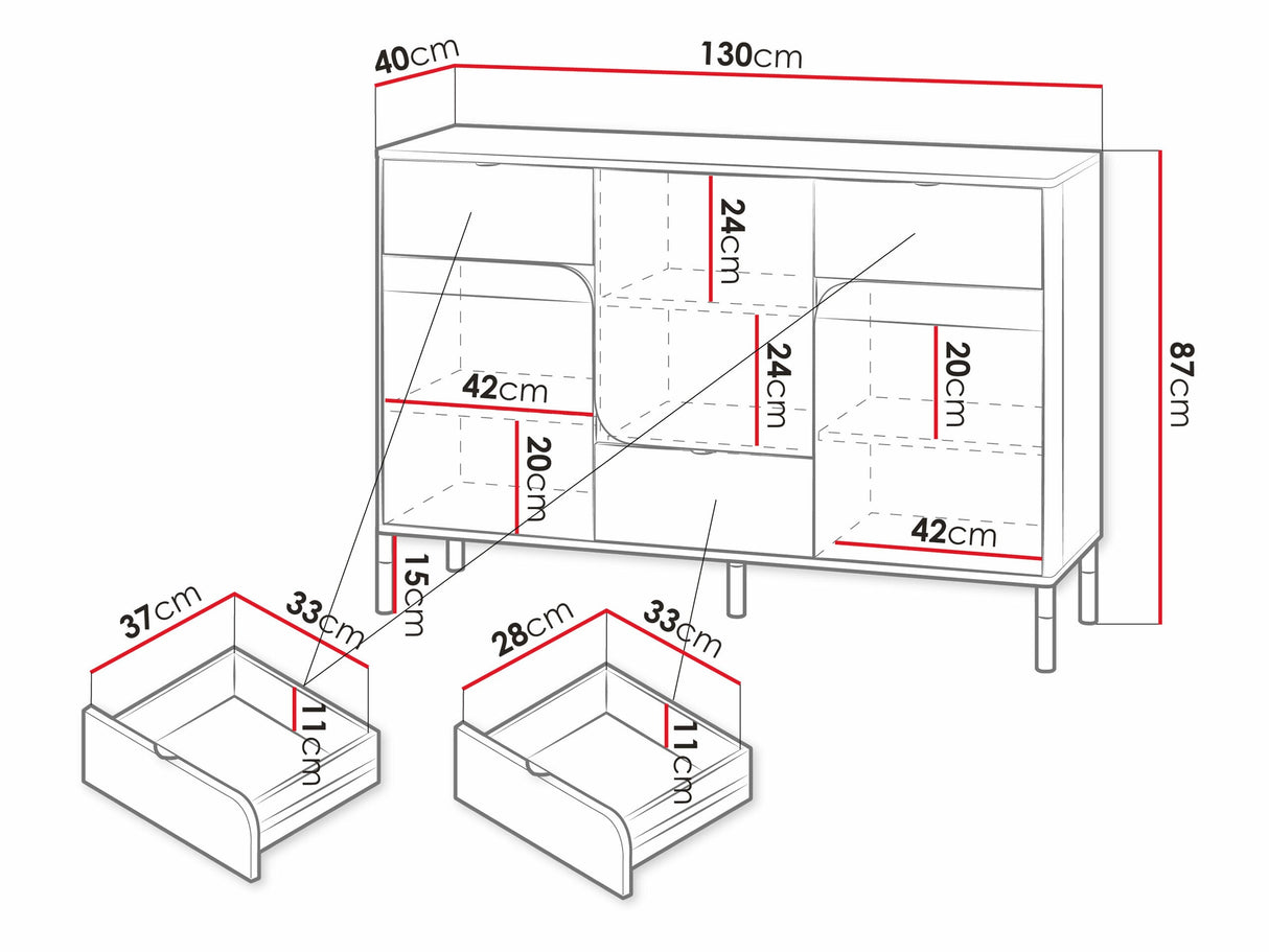 Komód HARMONY HR-06 - komód 3d3s - /truflowy HR6KT [CLONE] 4371350