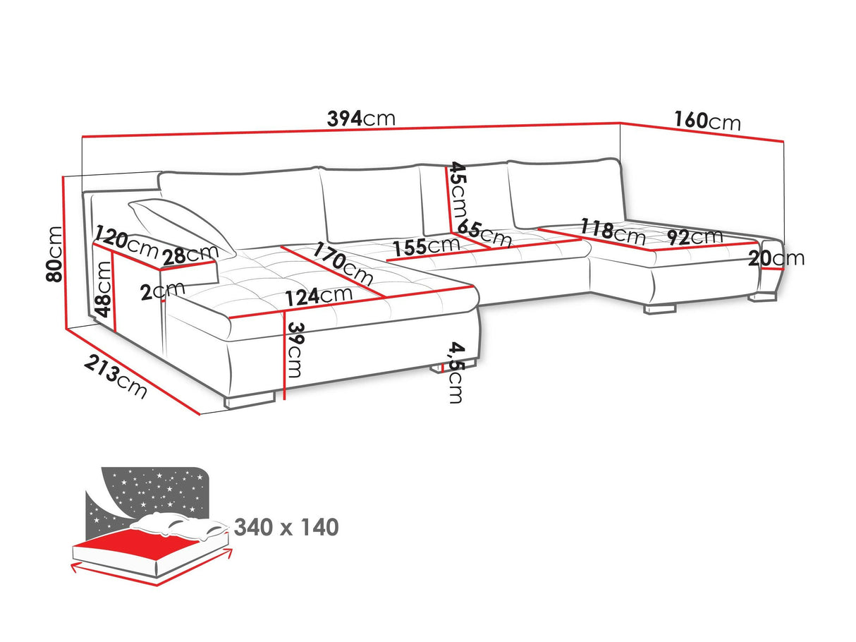 Sarokkanapé Caro (Caro), Szín: Uttario Velvet 2955 + Evo 25 4372499