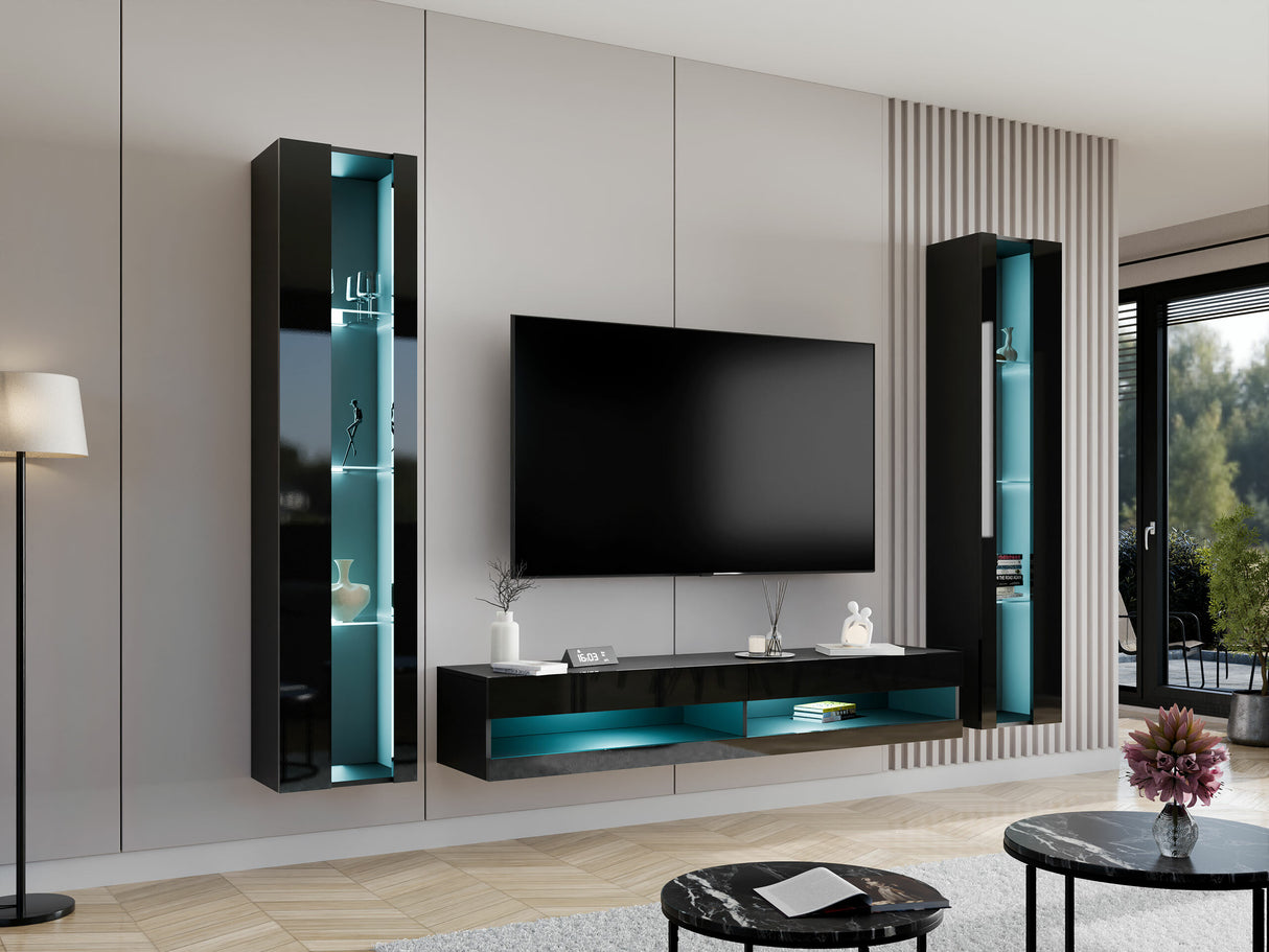 Nappali szett Vigo New III, -világítás: Fehér, Szín: + Fényes 4374144