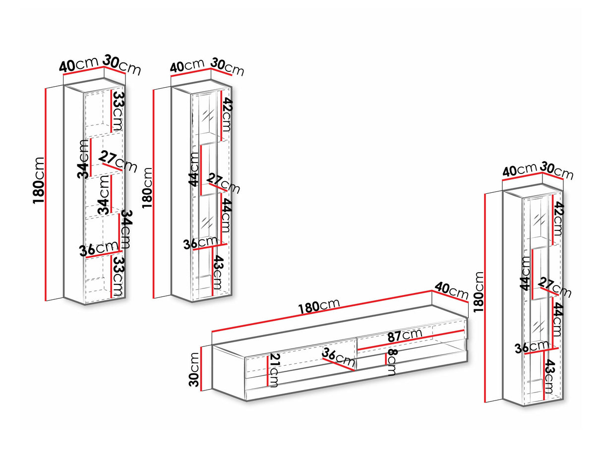 Nappali szett Vigo New VI, -világítás: Nem, Szín: + Fényes 4374526