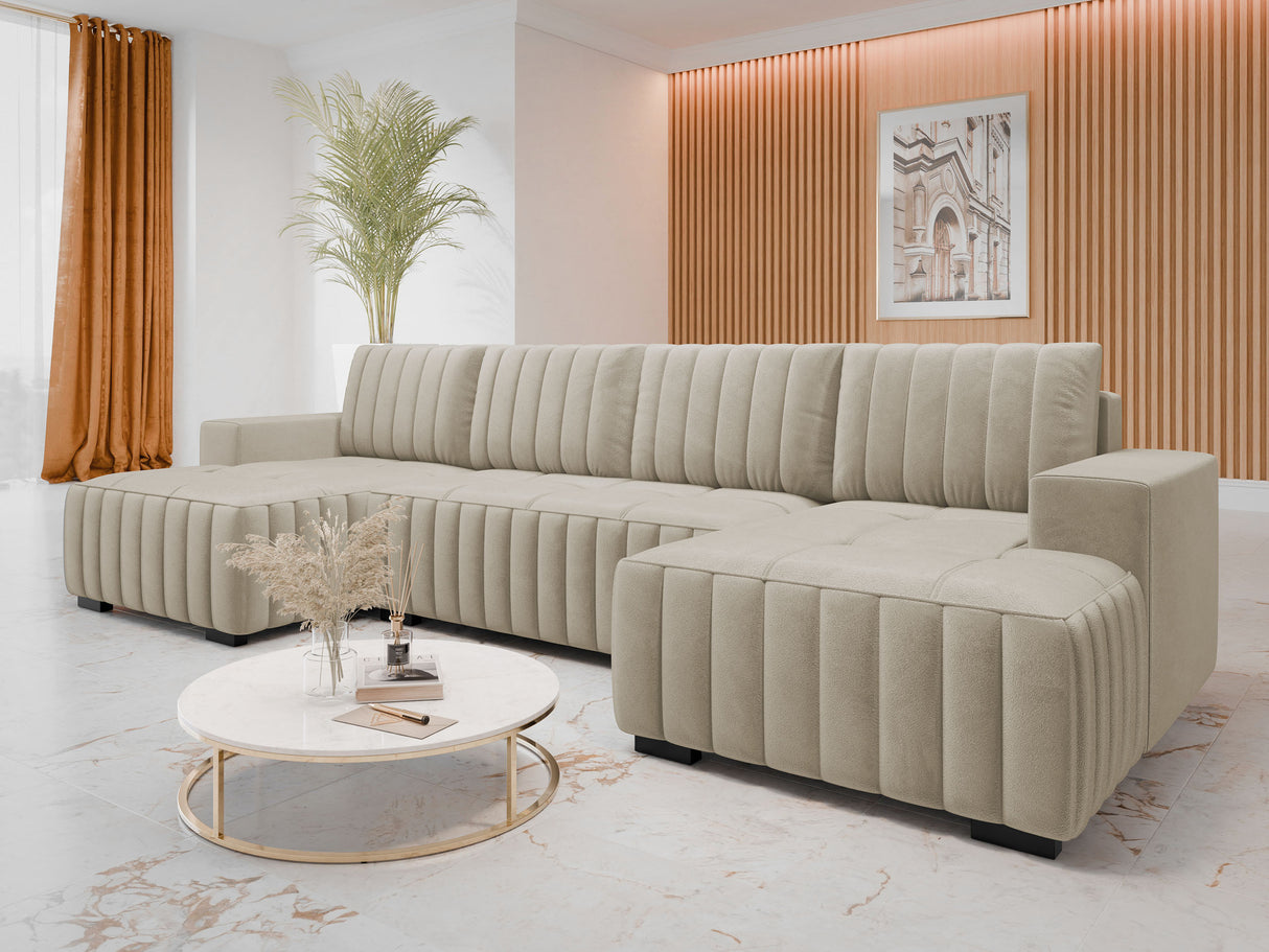 Sarokkanapé HUGO U, Szín: Manila 02 4375204