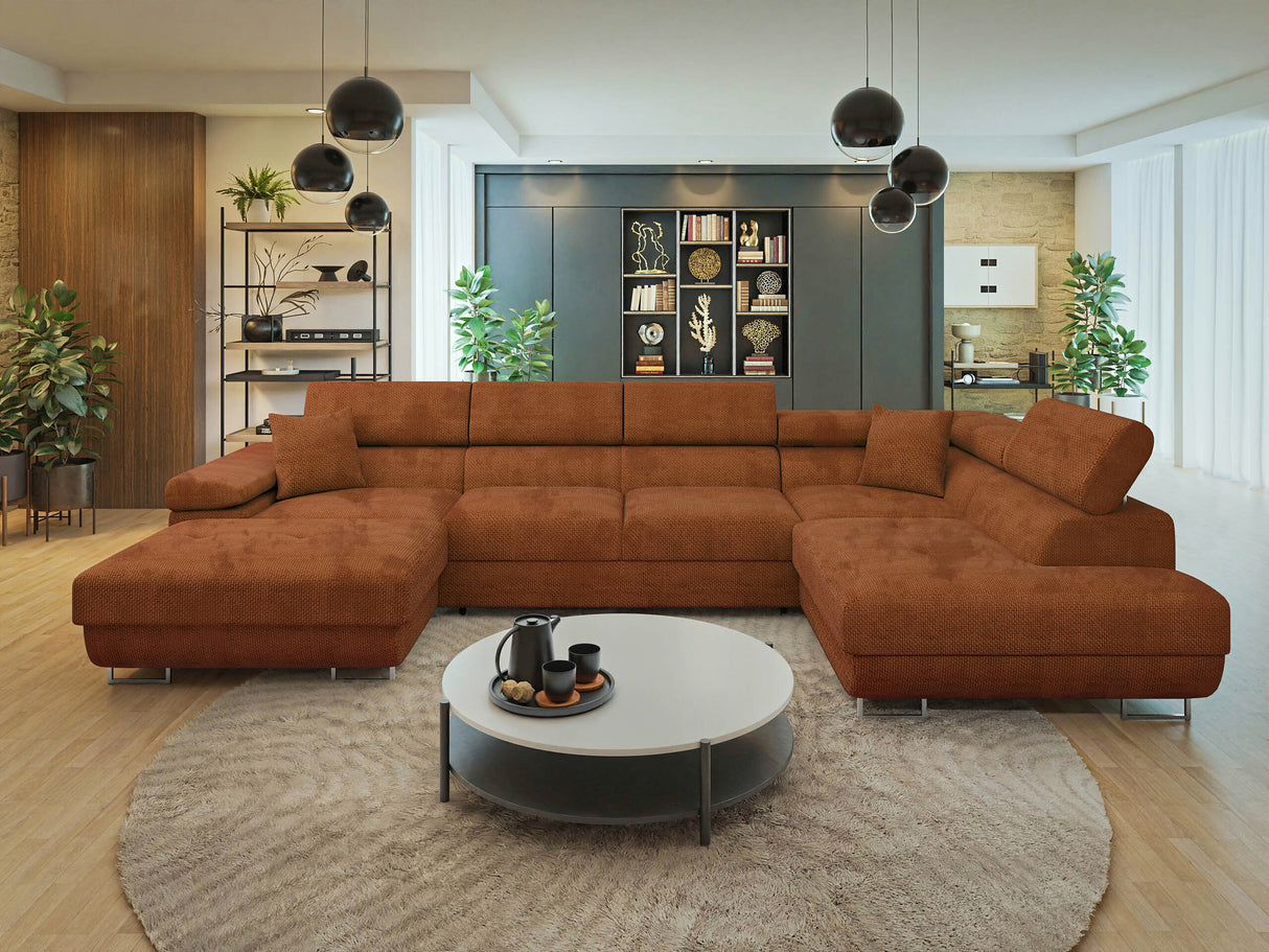 Sarokkanapé TOREZIO BIS, Szín: Flow 09, Változatok: Jobb 4379234