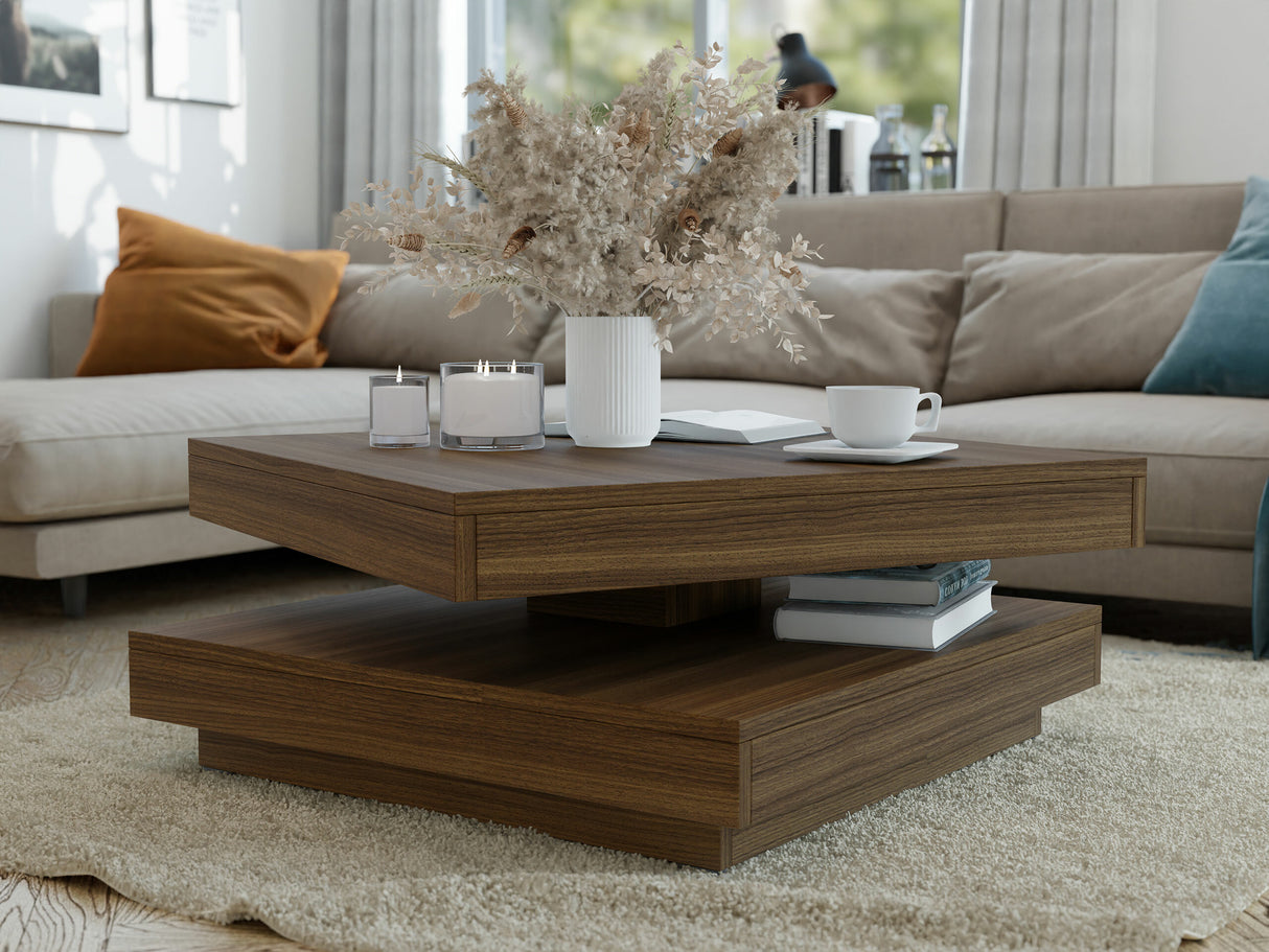 Kihajtható dohányzóasztal Nenani (Druzjan), Szín: Dió