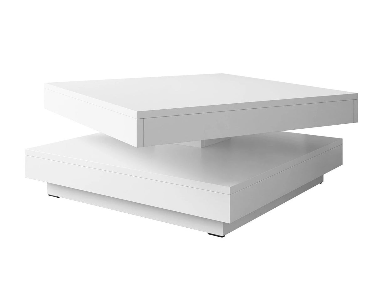 Kihajtható dohányzóasztal Nenani (Druzjan), Szín: Fehér 4381317