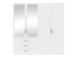 Gardróbszekrény PEKIN D4, Szín: Fehér