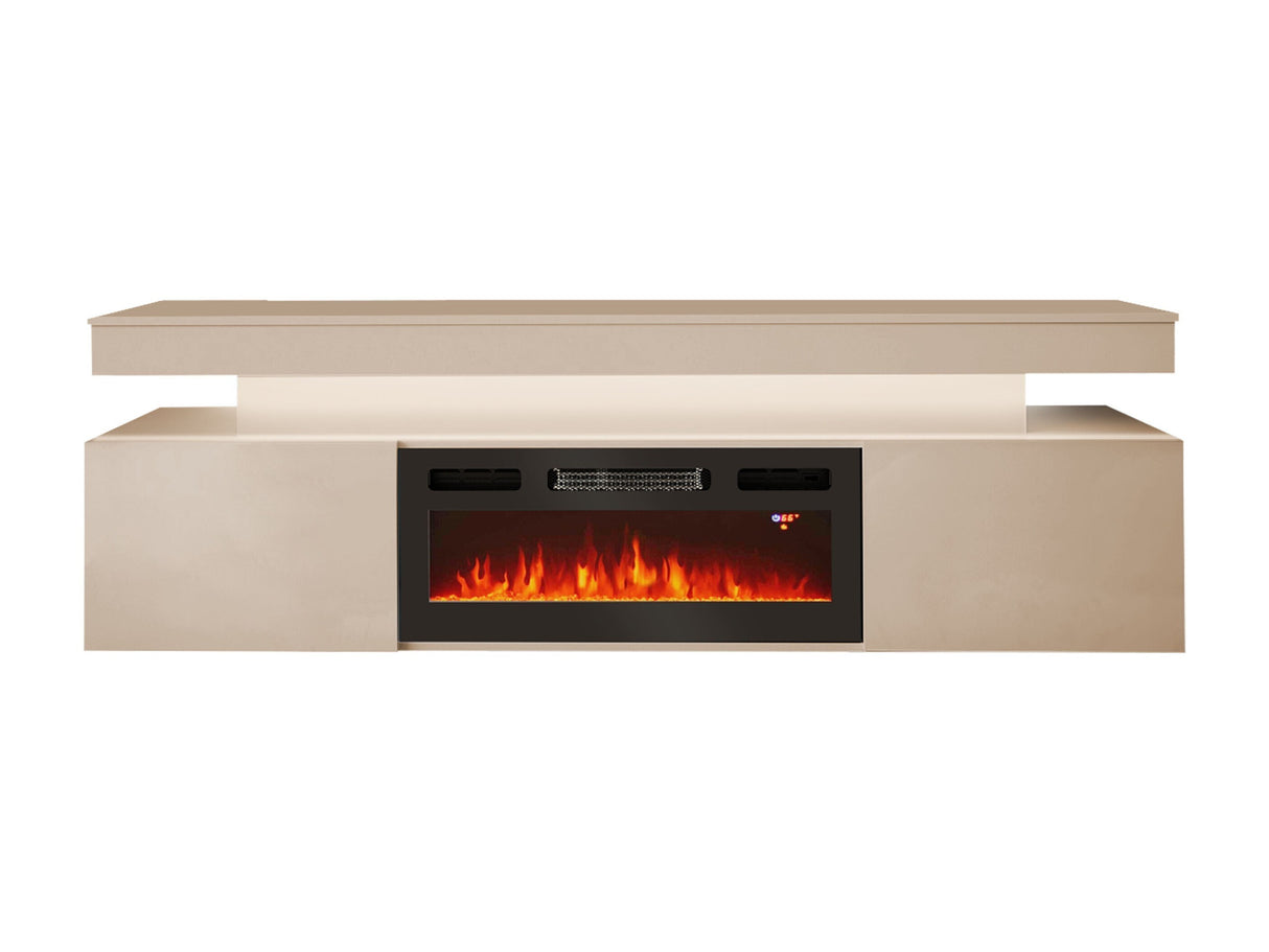 TV-állvány RTV EF 2D GLOSSA + + (Lestirola), Szín: Világosbarna 4390094