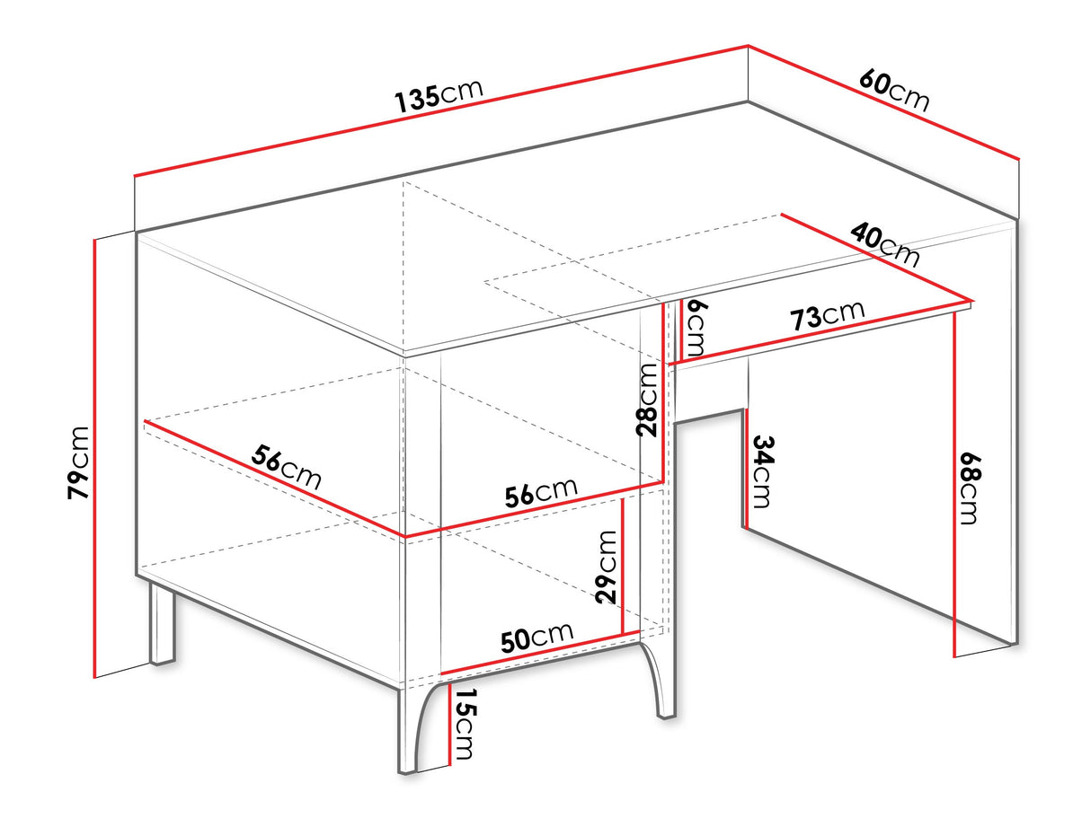 Íróasztal MALUMI MM-9 (Kasmír)