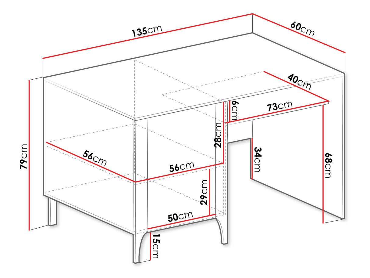 Íróasztal MALUMI MM-9 Painflow ()