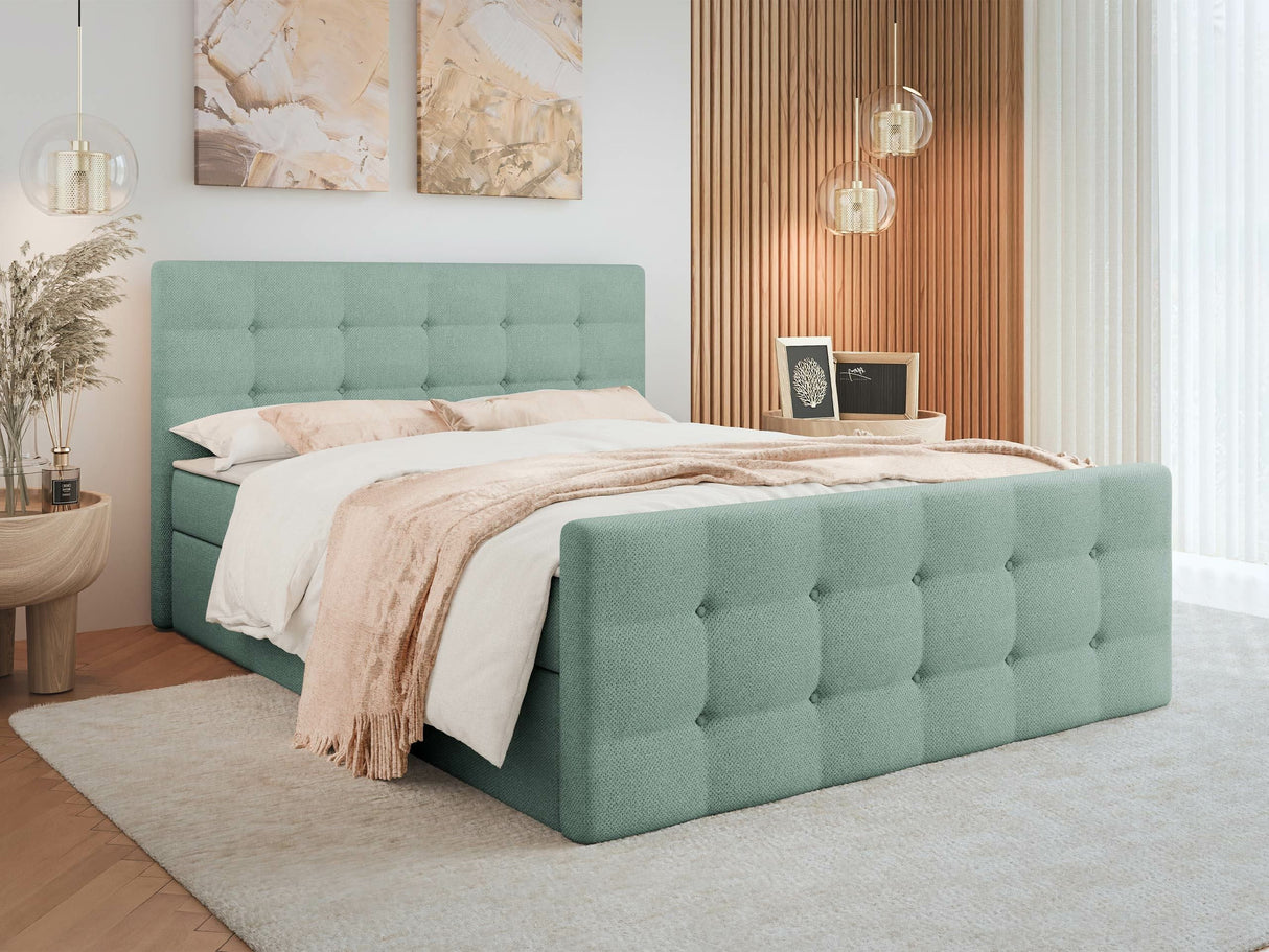 Kontinentális ágy MILANO 1 (Peregryn 1), Alvó felület mérete: 180 x 200 cm, Szín: Rico 18 4403079