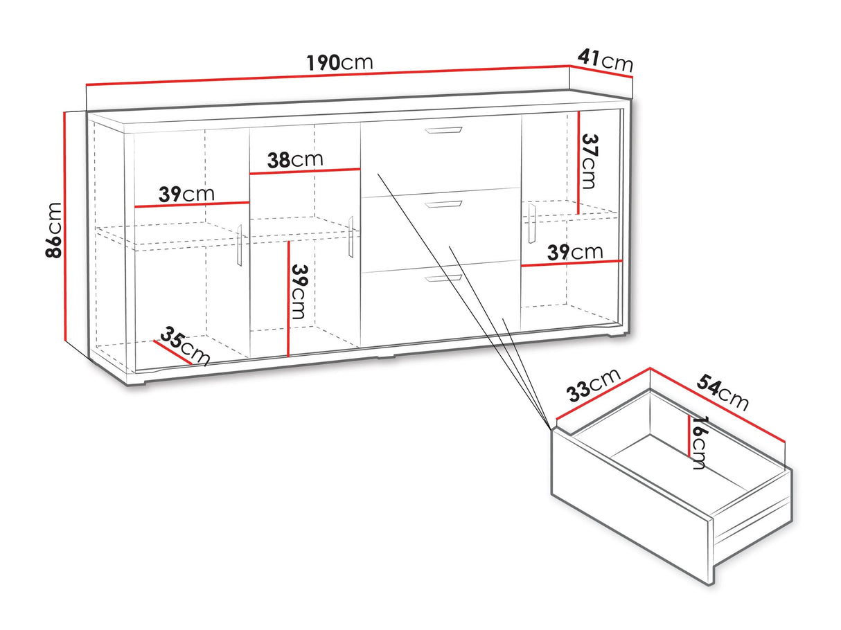Komód GRANDE G-3 Cremona