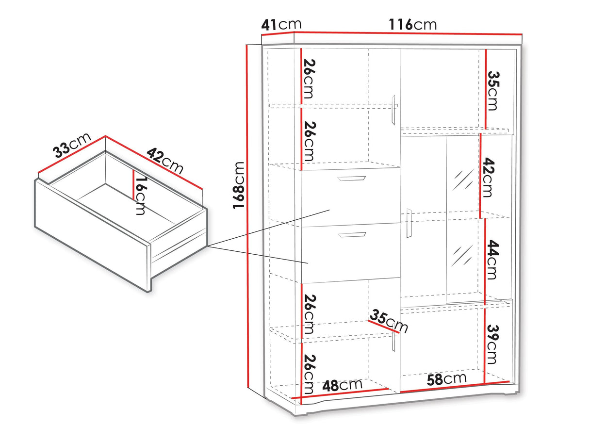 Könyvespolc GRANDE G-9 Cremona