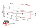 Kontinentális ágy MALMO BOX (Kinec Box), Szín: Kronos 02, Alvó felület mérete: 160 x 200 cm 4425351