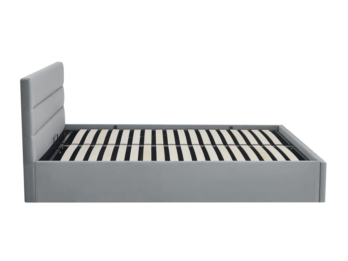 Ágy LUTKO, Szín: Szürke, Alvó felület mérete: 140 x 200 cm 4426387