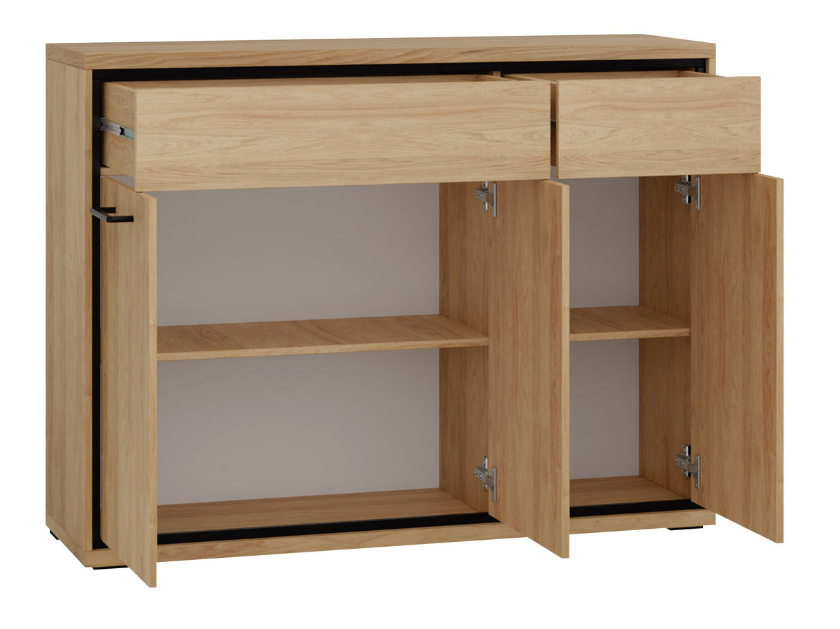 Komód MEDIOLAN 07 (Sarged SR07), Szín: Világos fa + Tölgy, -világítás: Nem, Lábak: Nem 4431525