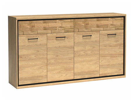 Komód MEDIOLAN 08 (Sarged SR08), Szín: Világos fa + Tölgy, -világítás: Nem, Lábak: Nem 4431637