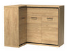 Sarok komód MEDIOLAN 15 O (Sarged SR15 O), Szín: Világos fa, -világítás: Nem, Lábak: Nem 4432195