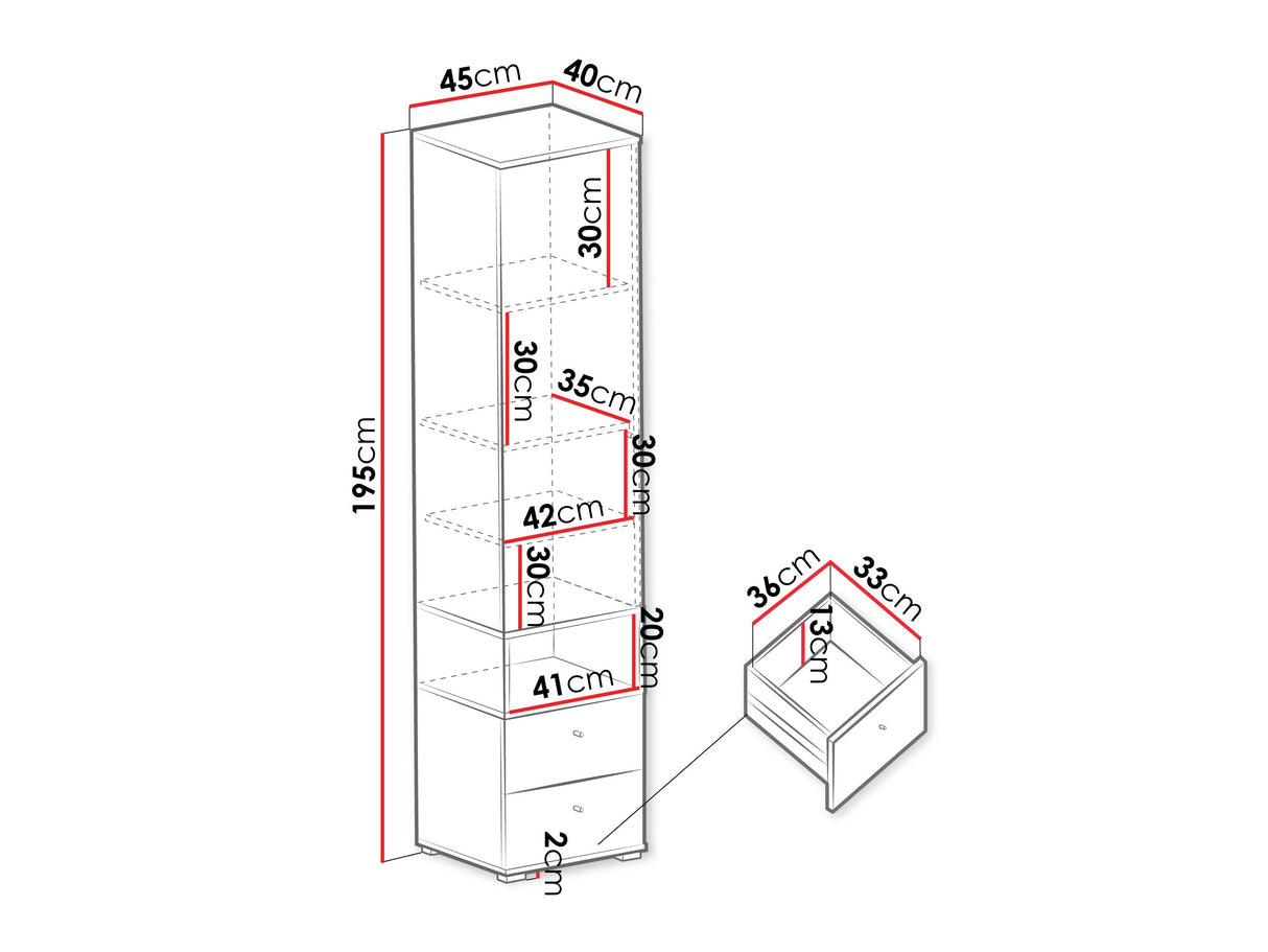 Könyvespolc ORO SYSTEM 2 platynemwy + biszkoptowy