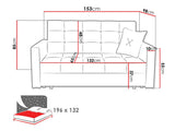 Kanapéágy Viva Lux III (Clivia Lux III), Szín: Nazar 225.01