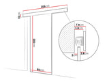 Tolóajtók MARTI II + samodomykacz, Szín: Kasmír