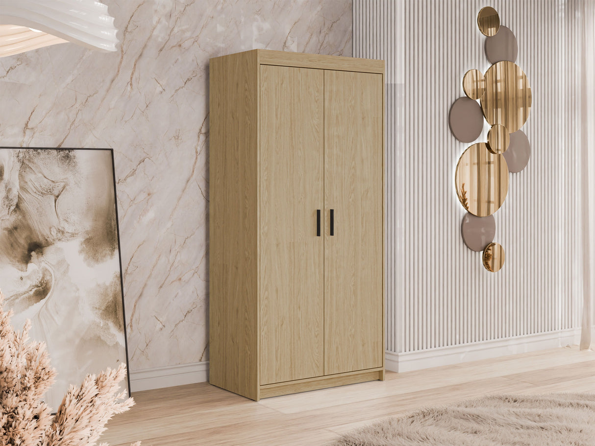 Gardróbszekrény Elena (Melen 2D), Szín: Tölgy