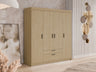 Gardróbszekrény ELENA (Melen 4D) II, Szín: Tölgy