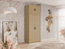 Gardróbszekrény ELENA (Melen 2D) II, Szín: Tölgy