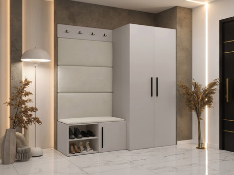 Előszoba garnitúra Garderoba MEDI I, Keret színe: Kasmír, Puha falpanel színe: Manila 02 4451526