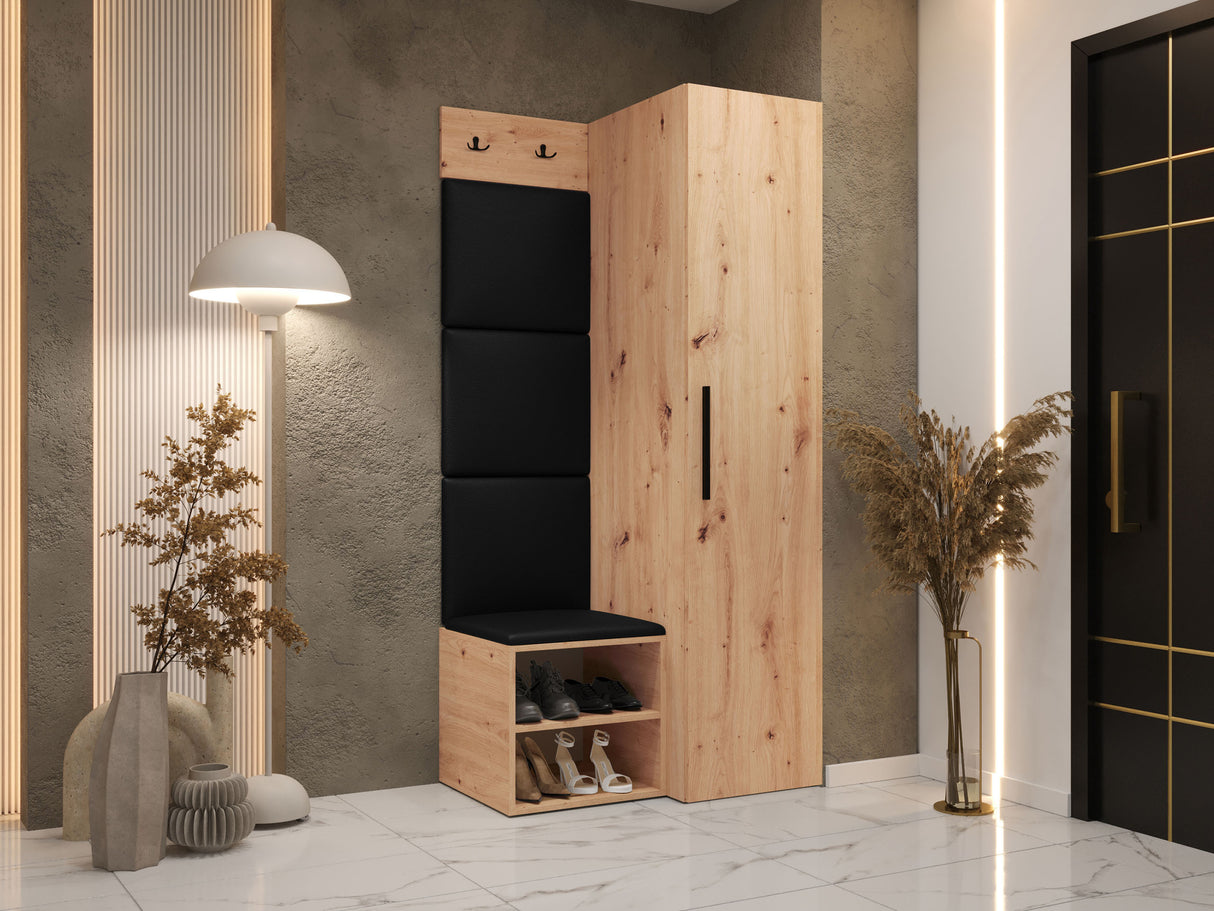 Előszoba garnitúra Garderoba MEDI III, Keret színe: Artisan tölgy, Puha falpanel színe: Soft 011 4451904