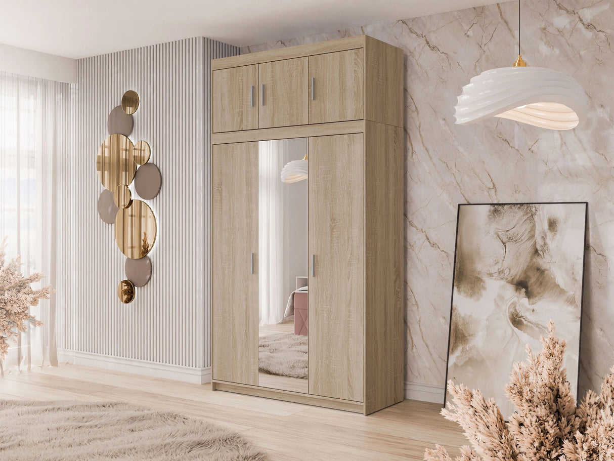 Gardróbszekrény ELENA (Melen 3D) IV, Szín: Sonoma tölgy 4452856