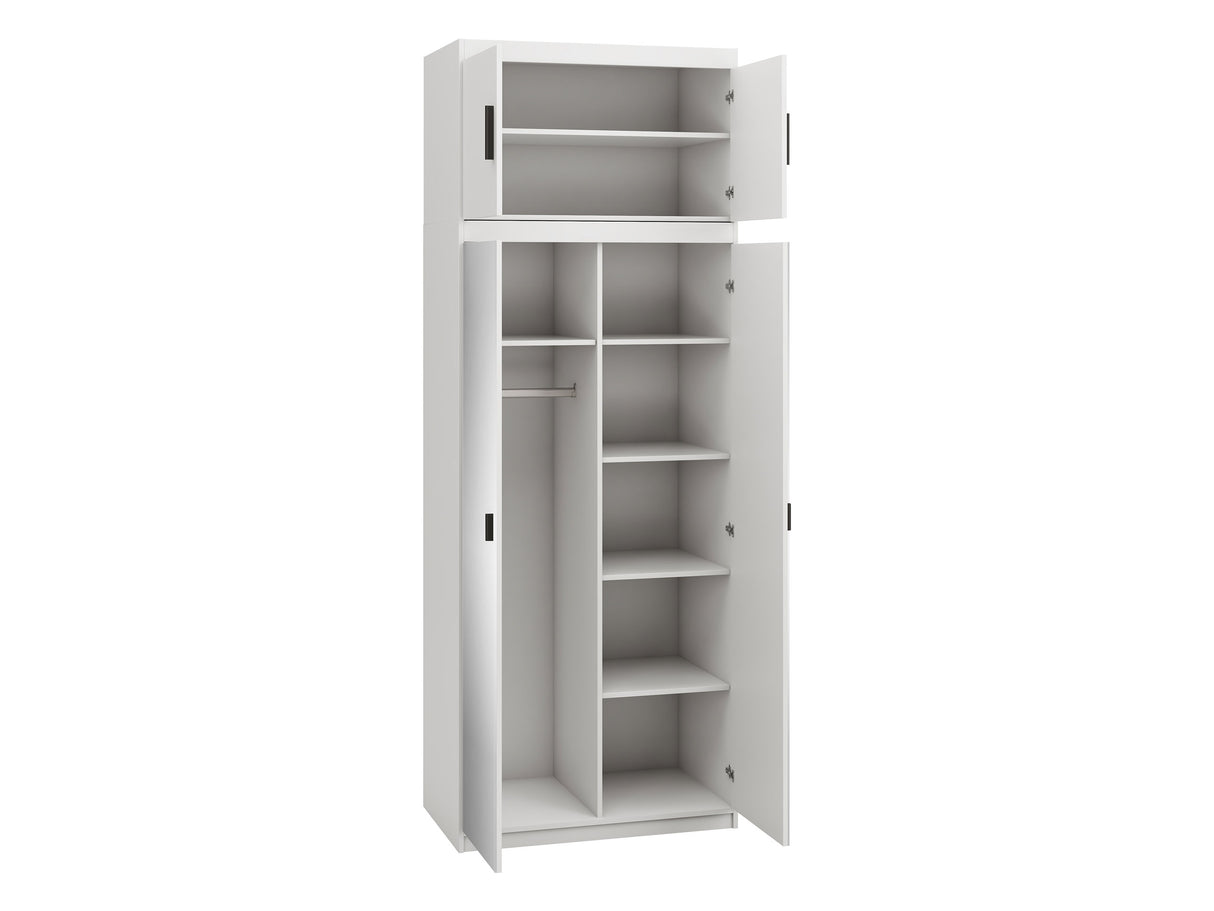 Gardróbszekrény ELENA 2D +, Szín: Fehér 4452937